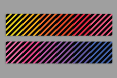 Black Rainbow Seamless Stripes Patterns Product Image 3
