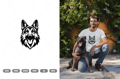 German Shepherd Silhouette SVG &amp; Clipart Product Image 1