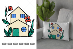 House Colored SVG &amp; Clipart Product Image 1