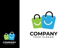 Happy shopping logo design Product Image 1