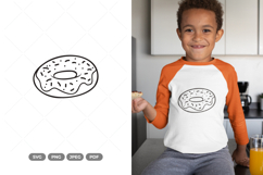 Doughnut SVG &amp; Clipart - Fast Food Clipart Product Image 1