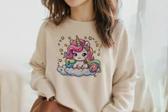 Adorable Baby Rainbow Unicorn Png Clip Art Product Image 2