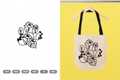 Floral Paw SVG &amp; Clipart Product Image 1