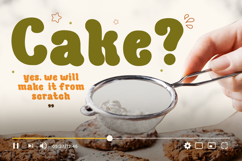 Milano Biscuit - Food Font Product Image 2