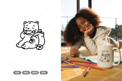 Funny Cat SVG &amp; Clipart Product Image 1