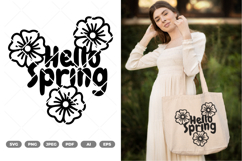 Hello Spring SVG &amp; Clipart Product Image 1