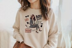Boss Babe Charm - Empowering Businesswoman PNG Clip Art Product Image 2