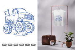 Monster Truck SVG &amp; Clipart Product Image 1