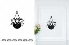 Hanging Potted Plant SVG &amp; Clipart Product Image 1