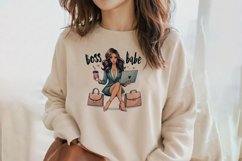 Boss Babe Charm - Empowering Businesswoman PNG Clip Art Product Image 2