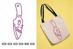 Skull Knife SVG &amp; Clipart Product Image 1