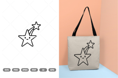 Kawaii Star SVG &amp; Clipart Product Image 1