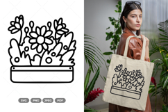 Flower Box SVG &amp; Clipart Product Image 1