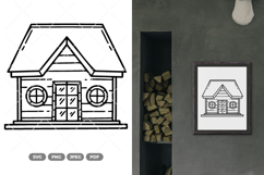 House Doodle SVG &amp; Clipart Product Image 1