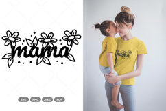 Floral Heart Mama SVG &amp; Clipart Product Image 1