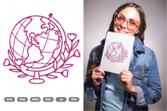 Globe SVG &amp; Clipart Product Image 1