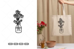 Blooming Flowers SVG &amp; Clipart Product Image 1