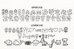Children’s Scribbles Fun Kids Doodle Font Product Image 6