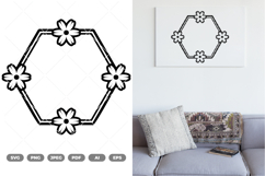 Flowers Border SVG &amp; Clipart Product Image 1