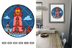 Lighthouse Colored SVG &amp; Clipart Product Image 1