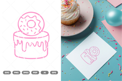 Birthday Cake SVG &amp; Clipart Product Image 1