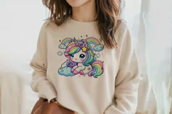 Adorable Baby Rainbow Unicorn Png Clip Art Product Image 2