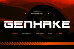 Genhake - Modern Futuristic Scifi Game Font Product Image 1