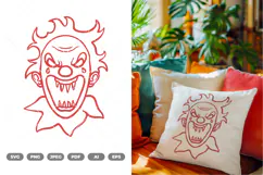 Scary Clown SVG & Clipart Product Image 2