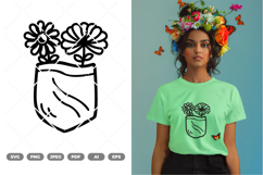 Flowers in The Pocket SVG &amp; Clipart Product Image 1
