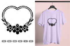 Love with Flowers SVG &amp; Clipart Product Image 1