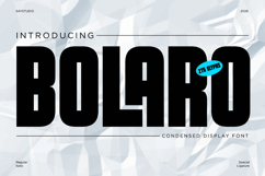Bolaro - Condensed Display Font Product Image 1