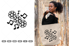 Flowers Music SVG &amp; Clipart Product Image 1