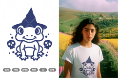 Frog Wizard SVG &amp; Clipart Product Image 1