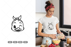 Kawaii Duck Bandana SVG &amp; Clipart Product Image 1