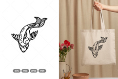 Winged Koi SVG &amp; Clipart Product Image 1