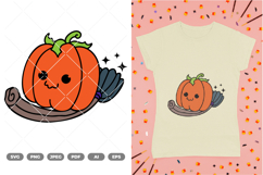 Cute Pumpkin Colored SVG &amp; Clipart Product Image 1
