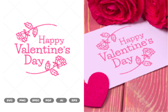 Happy Valentines Day SVG &amp; Clipart Product Image 1