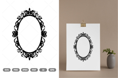 Vintage Frame SVG &amp; Clipart Product Image 1
