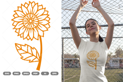 Sunflower SVG &amp; Clipart Product Image 1