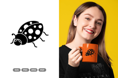 Simple Ladybug SVG &amp; Clipart - Spring Cut File Product Image 1