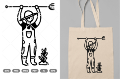 Gardening Man SVG &amp; Clipart Product Image 1