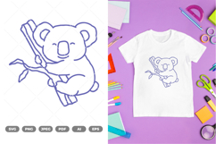 Cute Zoo Koala SVG &amp; Clipart Product Image 1