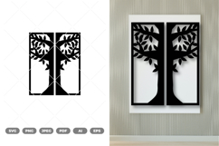 Split Tree Of Life Wall Decor SVG &amp; Clipart Product Image 1