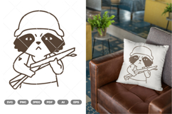 Racoon SVG &amp; Clipart Product Image 1