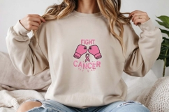Fight Cancer Embroidery Design | Breast Cancer Awareness Product Image 2
