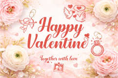 Gayla Romantic Script Font with Love Doodles Product Image 2