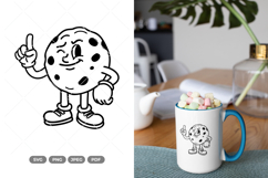 Cartoon Cookie Mascot SVG &amp; Clipart Product Image 1