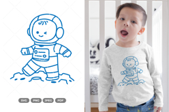 Kawaii Astronaut SVG &amp; Clipart Product Image 1