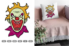 Scary Clown Colored SVG & Clipart Product Image 2