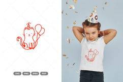Birthday Cat SVG &amp; Clipart Product Image 1